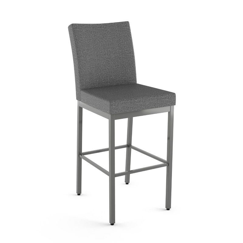 Amisco Perry Upholstered Counter Height Barstool Gray, 1 of 8