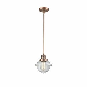 Oxford - 1 Light Stem Hung Mini Pendant In Traditional Style-8 Inches Tall and 7.5 Inches Wide - 1 of 1