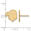 Black Bow Jewelry 14k Yellow Gold Seton Hall Pirates NCAA Post Earrings - 2 of 3