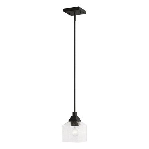 Livex Lighting Aragon 1 - Light Pendant in  Black - 1 of 3