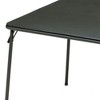MECO 084U49.801 Sudden Comfort Indoor/Outdoor 34" x 34" Square Steel Metal Folding Dining Card Table, Black - 3 of 3