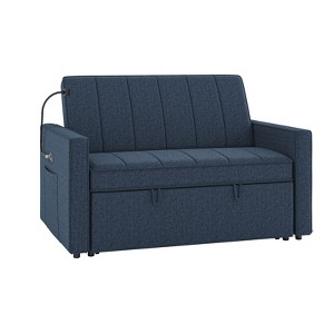 Francis  Upholstered Sleeper Sofa with Mobile Phone Holder and Built-in USB Port | HULALA HOME - 1 of 4