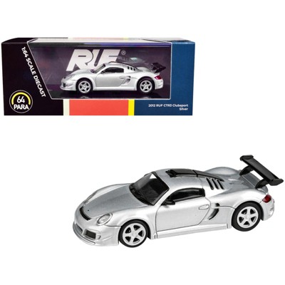 2012 RUF CTR3 Clubsport Silver Metallic 1/64 Diecast Model Car by Paragon Models