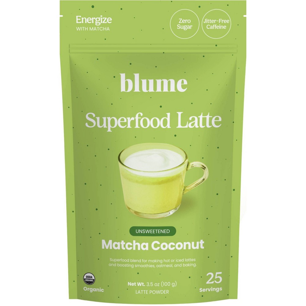 Blume Superfood Latte Powder Matcha Coconut - 3.5oz