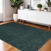 Green Wool Hand Woven Area Rug - 2 of 4