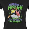 Women's - Spongebob Squarepants - Spongebob: The Search For Squarepants Arrgh You Ready Fitted Graphic T-Shirt - 2 of 4