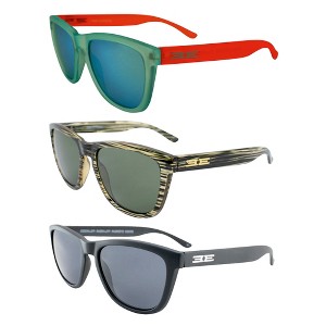 3 Pairs of Epoch Eyewear Vibe Sunglasses with Teal Mirror, Smoke Lenses - 1 of 4