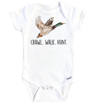 Duck Hunting Crawl Onesie® Baby Boy Girl Clothes Infant Bodysuit Funny Cute Newborn GS1