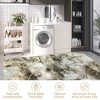 Washable Printed Floor Carpet, Contemporary Area Rugwith Non Slip Backing Low Pile Soft Marble  Foldable Rug for Living Room,Office,Bedroom - 4 of 4