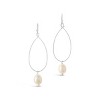 SHINE by Sterling Forever Teardrop Pearl Dangle Earrings - 3 of 3