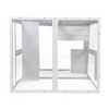 FURNIinspire Pet Crates and Houses, Cat Outdoor Enclosure, Exterior Cat Cage, Feline House with Platforms, Sunlight Board, White, 39"*33"*64" - 3 of 4