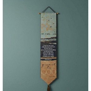 Inspirational Give It to God Bell Pull – 9 x 41 inch by Manual Woodworkers and Weavers - 1 of 3
