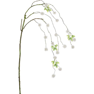 Sullivans Artificial Hanging Dandelion Spray 28"H Off-White Flowers