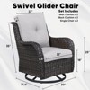 Gymojoy Outdoor Swivel Patio Chairs All-Weather Patio Swivel Glider Chairs Set of 2 - 2 of 4