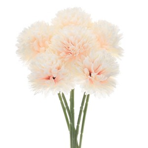 Unique Bargains Plastic Silk Durable Artificial Chrysanthemum Ball Flowers 11" - 1 of 4
