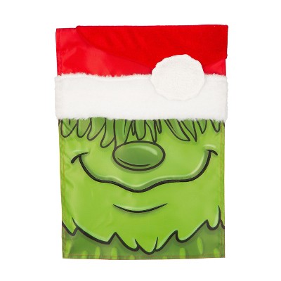 Evergreen Christmas Monster Applique Garden Flag 12 x 18 Inches Indoor Outdoor Decor