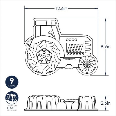 Nordic Ware Non-Stick Aluminum Tractor Cake Pan