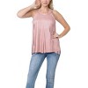 Women's Sleeveless Suede Fringed Top - VOCAL APPAREL - 2 of 3