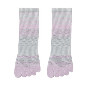 Anna-Kaci 2 Pairs Women's Breathable Five-Toe Socks with Arch Support and Anti-Odor Lycra Stretch for Casual or Active Wear - 1 of 4