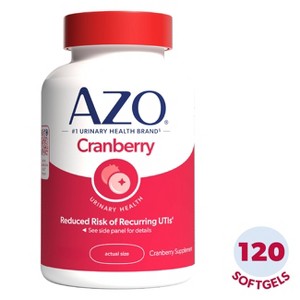 AZO Cleanse + Protect Cranberry Softgels for Urinary Tract Health - 120ct - 1 of 4