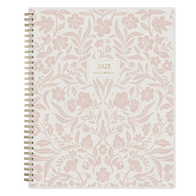 The Everygirl Wellness Planner January - December 2025 Frosted 8.5"x11" Weekly/Monthly Wirebound Izabella Desert Rose