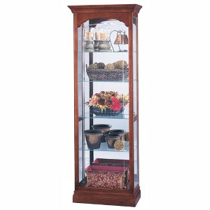 Howard Miller 680340 Portland Curio Cabinet 680340 Windsor Cherry - 1 of 2