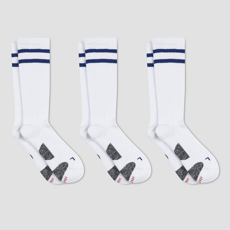 Hanes Premium Men's Compression Crew Socks 3pk - 6-12, 2 of 4