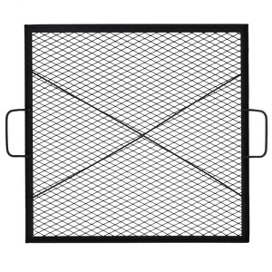 COZONY Heavy Duty Rectangle Fire Pit Cooking Grate with Handle - 1 of 4