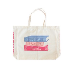 Jollity & Co. - Book Club Read Banned Books Tote Bag - Pack of 1 Cotton Tote Bag - 1 of 4