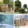Greenhouse for Outdoors, Polycarbonate Greenhouse with Roof Vent,  Push-Pull Lockable Door - 4 of 4