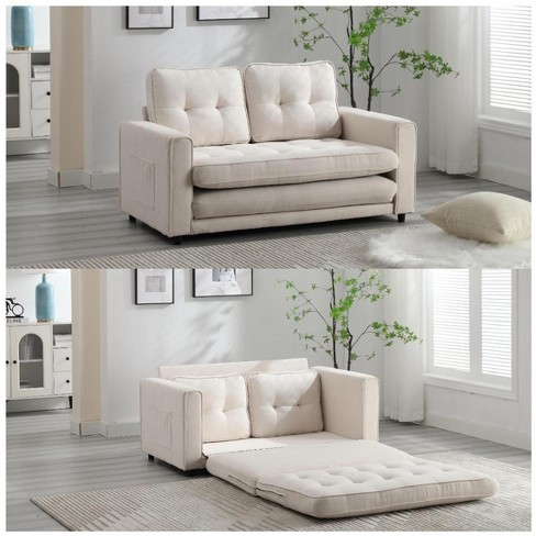 3 Fold Sofa convertible Futon Couch Sleeper Sofabed space Saving Loveseat pull Out Couch Bed For Living Room Target