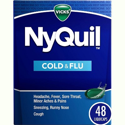 Vicks Nyquil Cold & Flu Liquicaps 48 Ct