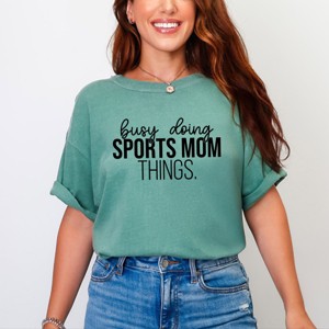 Simply Sage Market Busy Doing Sports Mom Things Garment Dyed Tee - 1 of 4