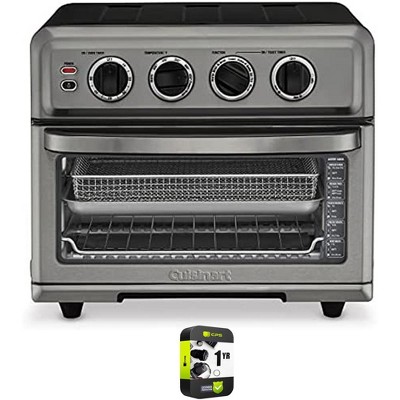 Cuisinart AirFryer Toaster Oven with Grill Black Steel + Extended Warranty