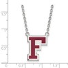 Black Bow Jewelry Sterling Silver Fordham Rams NCAA Necklace 18 Inch - image 3 of 4