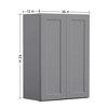 LOVMOR Wall-Mounted Bathroom Cabinet, Bathroom Cabinet Wall Mounted with Adjustable Shelves & Soft-Close Door - 3 of 4