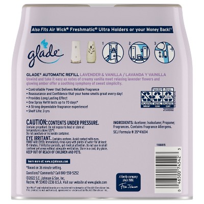 Soothing Lavender & Vanilla Automatic Air Freshener Refill - 12.4oz