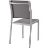 Modway Shore Side Chair Outdoor Patio Aluminum Set of 2 Silver Gray - 2 of 3