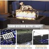 LayinSun 15 Piece Patio Furniture Set with Fire Pit Table, Outdoor Conversation Sets Wicker Rattan Sectional Sofa with Coffee Table - 4 of 4