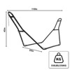 Heavy-Duty Portable Hammock Stand - 550lb Capacity, Fits 9.5-14ft Hammocks, Steel Frame for Indoor/Outdoor, Black - 2 of 4