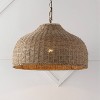 20" Eliza Coastal Bohemian Dome LED Pendant - JONATHAN Y: Iron Chain, UL Listed, Adjustable Height - 2 of 4