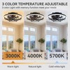 Airsurfer 20" Caged Ceiling Fan in Matte Black with Dimmable LED Light, Memory Function & 5 Integrated ABS Blades - 4 of 4