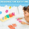 20-Piece Foam Shape Sorter Bath Toy, Color Sorting and Stacking Set that Sticks to Tub Walls - 2 of 4