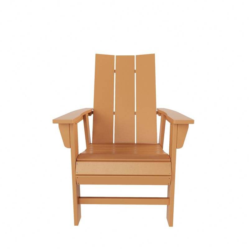 WestinTrends Outdoor Patio Modern Adirondack Dining Chair Weather Resistant, 1 of 4