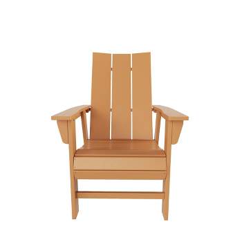 WestinTrends Outdoor Patio Modern Adirondack Dining Chair Weather Resistant