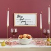Farmlyn Creek Dining Room Wall Decor, Farmhouse Bless the Food Before Us Sign for Kitchen, 16 x 9 In - 2 of 4