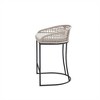 Ridstar Set of 2 Woven Counter Stool For Dining Room & Counter-Beige - 3 of 4