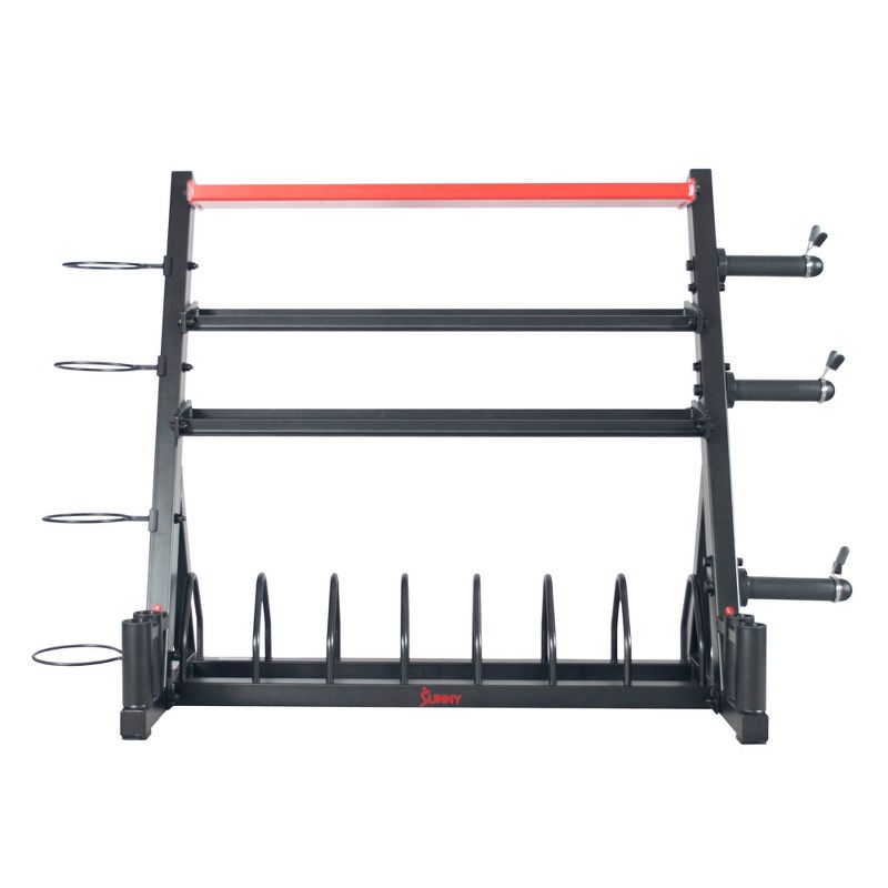 Sunny Health &#38; Fitness All-In-One Weights Storage Rack Stand, 4 of 14