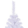 vidaXL Christmas Tree Decoration Artificial Xmas Tree with Stand Branches - White 8 x 4 ft - 4 of 4