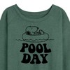 Women's - Peanuts - Snoopy's Pool Day Lightweight French Terry Slouchy - 2 of 4